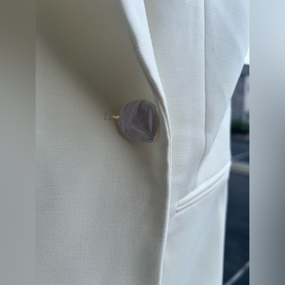 🆕 French Connection White Sleeveless Blazer Dress Tailored Mini Detail Size US 4 - Picture 9 of 15